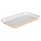 Лоток бумажный 200x110x20мм PLATTER Жиростойкий цвет Крафт/Белый OSQ (х50/850)