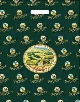 Пакет ПЭ с вырубной ручкой 40х50+5 (80) 2 (Большая страна) Россия